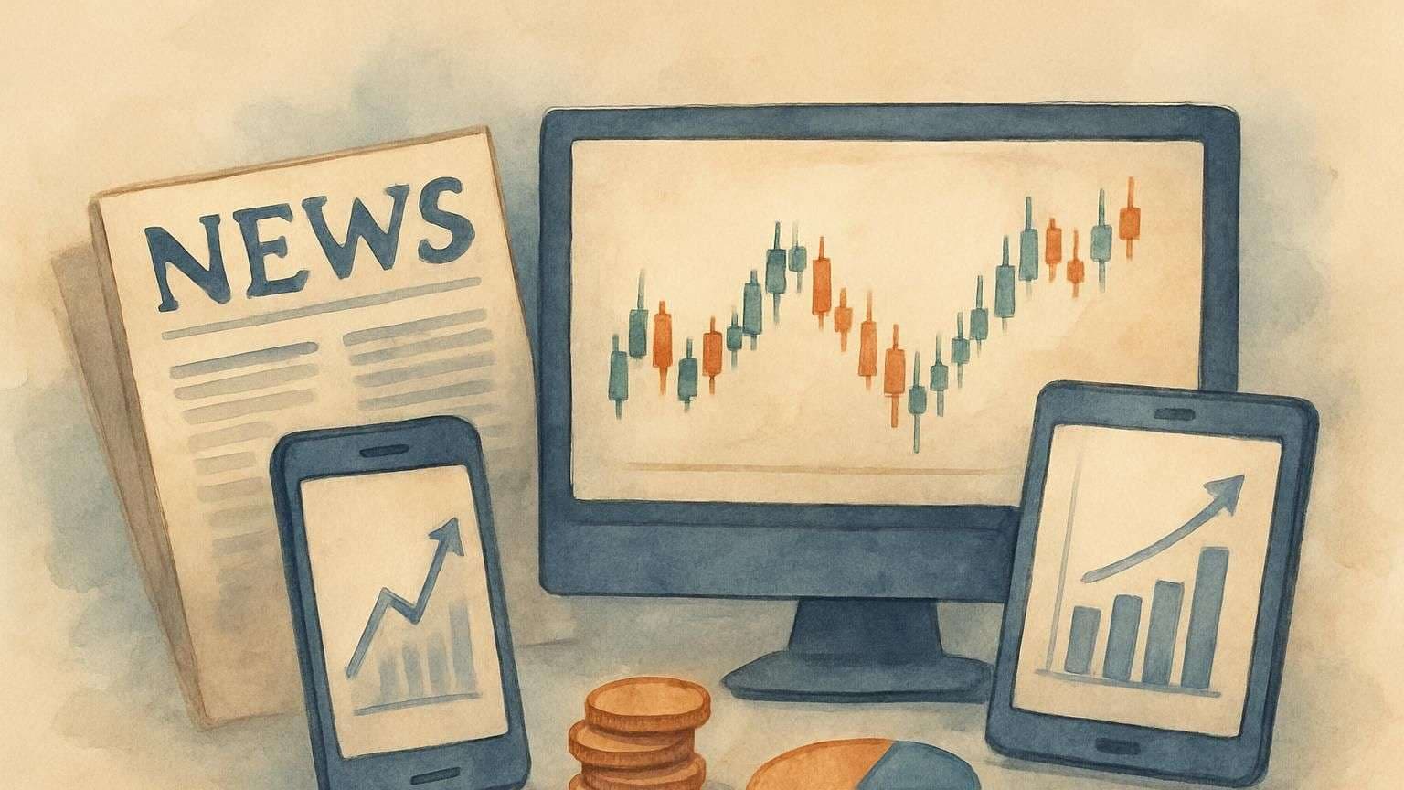 An image portraying the post title Marknadsnyheter: Varför Snabb Finansinformation Spelar Roll