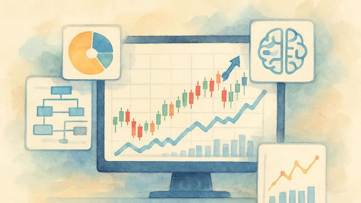 An image portraying the post title Så fungerar algoritmstyrd utvinning av viktiga händelser från börsdata